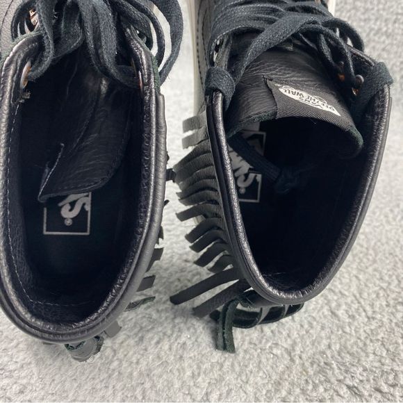 Vans Sk8-Hi Moc Tortoise Black Shoes Hi Top Skate Leather Sneakers Womens 8.5 - Picture 14 of 16